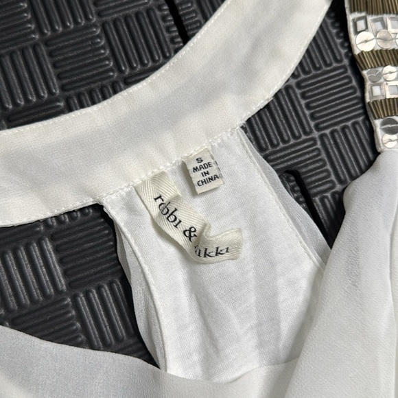 Robbi & Nikki by Robert Rodriguez White Halter Sheath Mini Dress - Picture 7 of 8